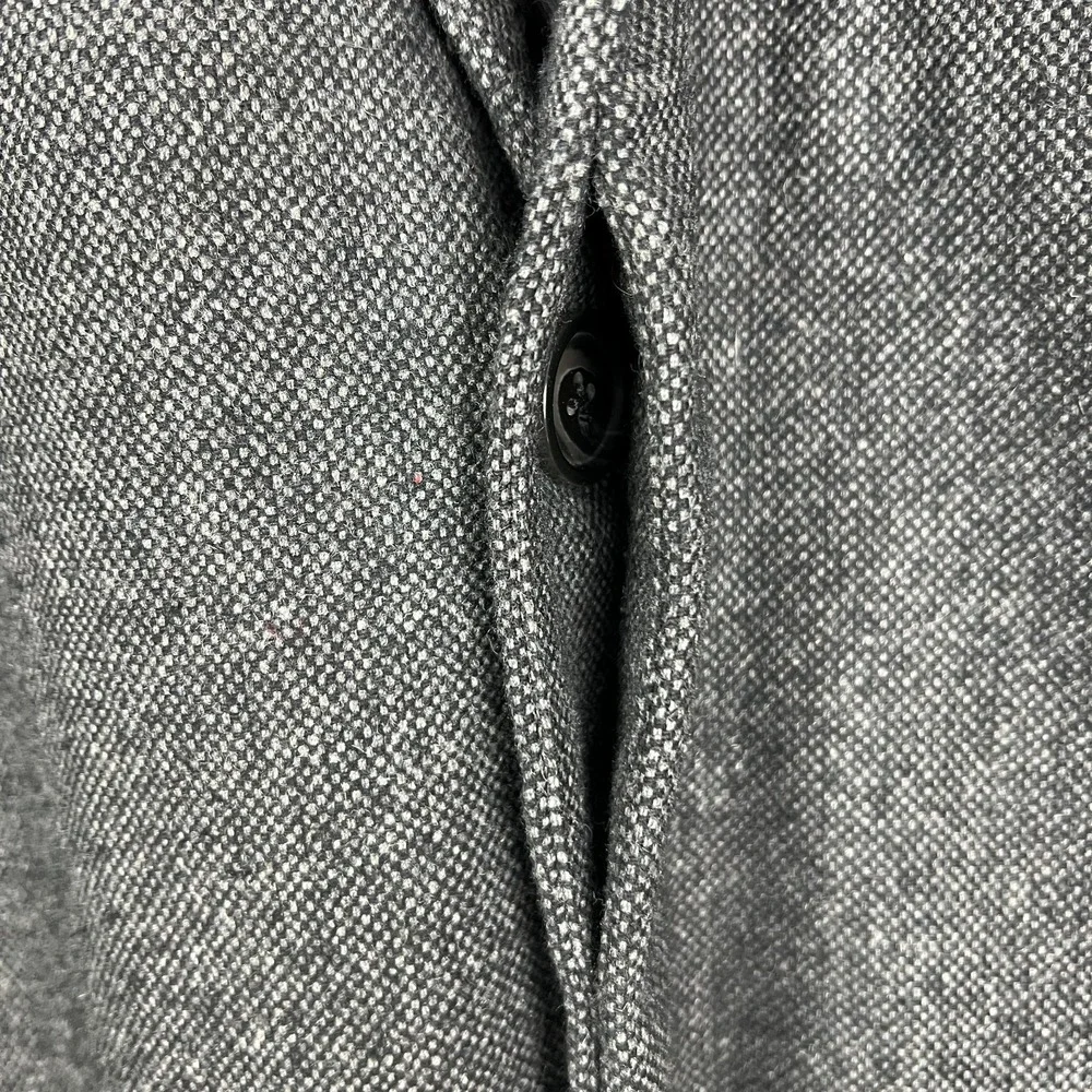 Banana Republic Overcoat Mens XL‎ Gray Top Coat Hidden Buttons Preppy Office